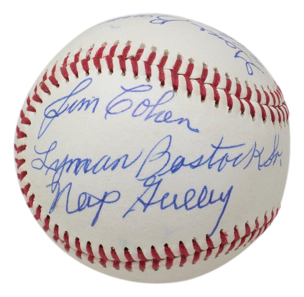 Authentic Negro League Legends Multi-Signed Baseball with 7 Signatures - BAS AA13299 - Perfect for Sports Memorabilia Collectors & Baseball Fans