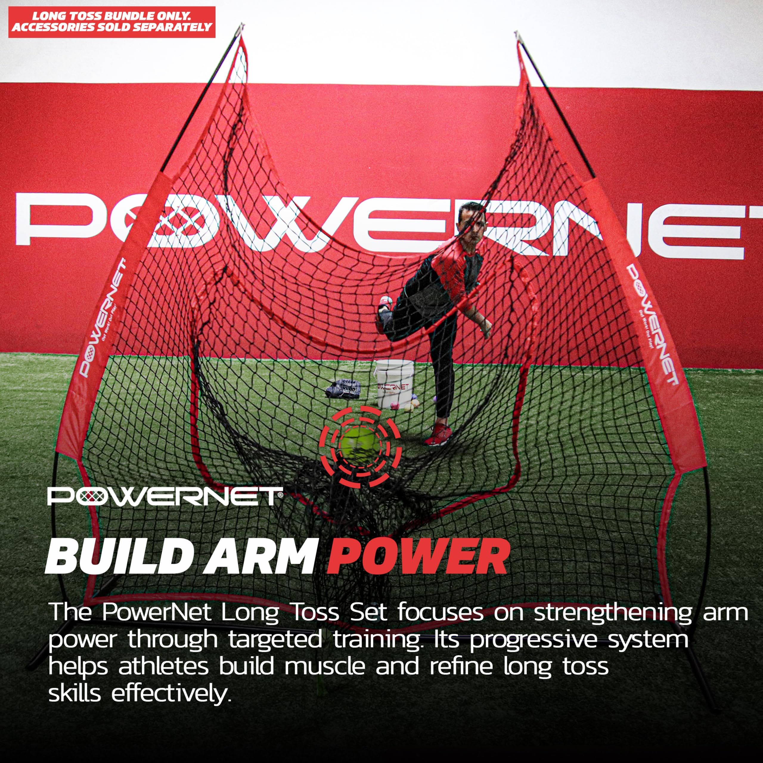 PowerNet Weighted Baseball Bundle - Heavy Training Balls for Pitching, Throwing & Long Toss - Baseball Training Equipment to Build Arm Strength & Improve Command - Perfect for Baseball Players, Coaches & Athletes - Use for Strength Training, Pitching Drills & Core Workouts