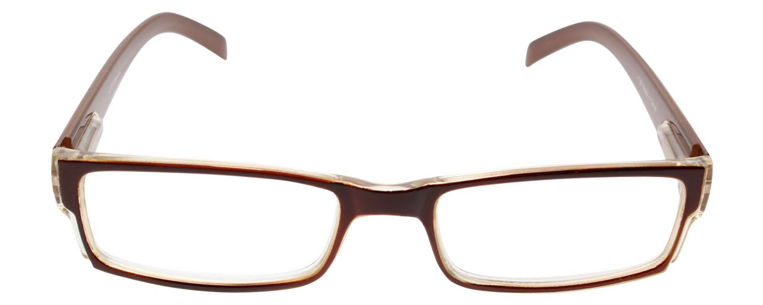 Calabria 4369 Two-Tone Lightweight Reading Glasses for Women & Men - Comfortable +1.00 to +3.50 Magnification - Perfect for Reading, Computer Use, and Crafts
