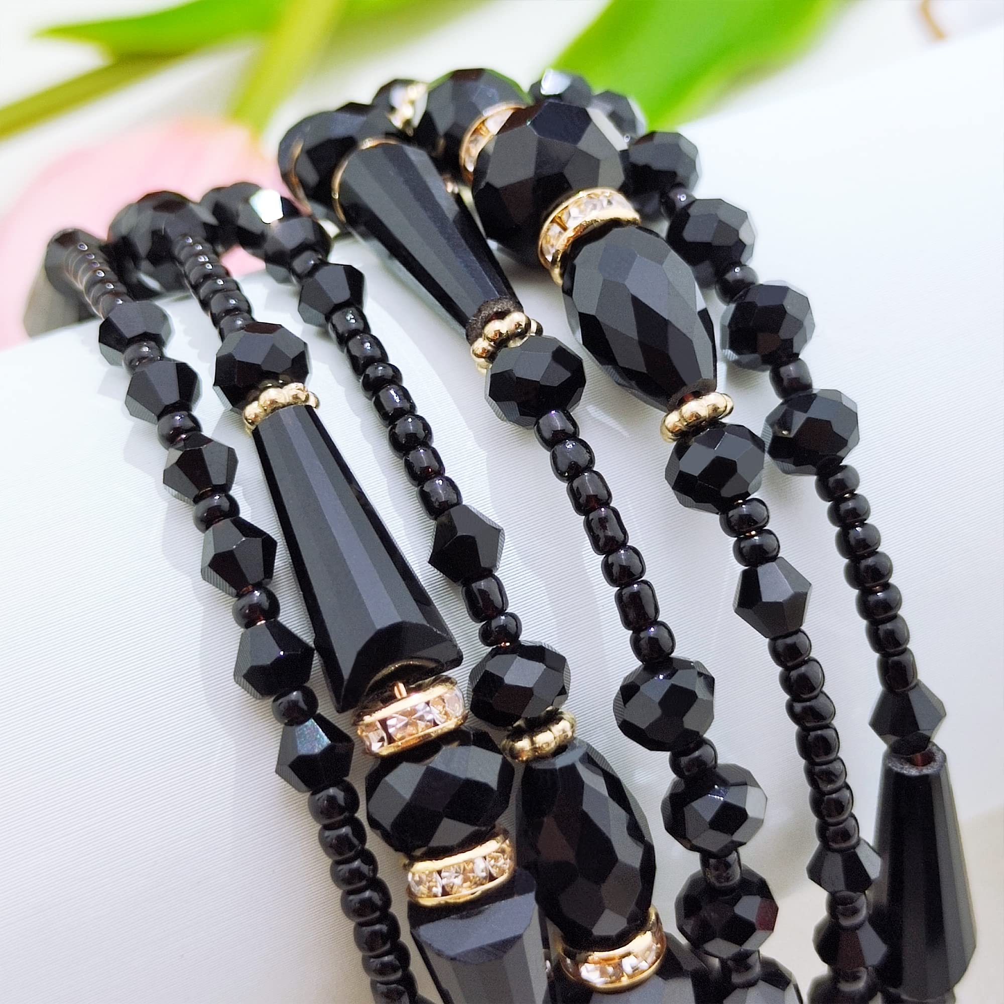 Boho Multilayer Beaded Stretch Bracelets for Women - Handmade Bohemian Charm Bangles Jewelry Set - Perfect for Festival, Beach, Party & Everyday Wear