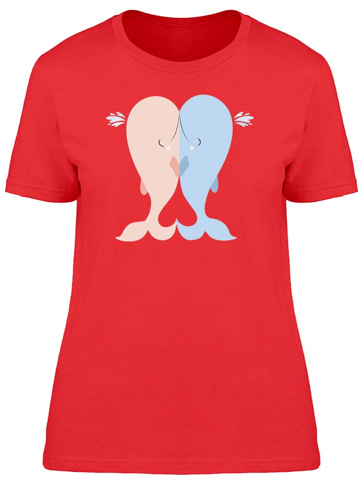 Whale Hug Love Tee for Women - Soft & Comfortable Graphic T-Shirt - Perfect for Casual Wear, Beach Outings & Whale Watching Adventures