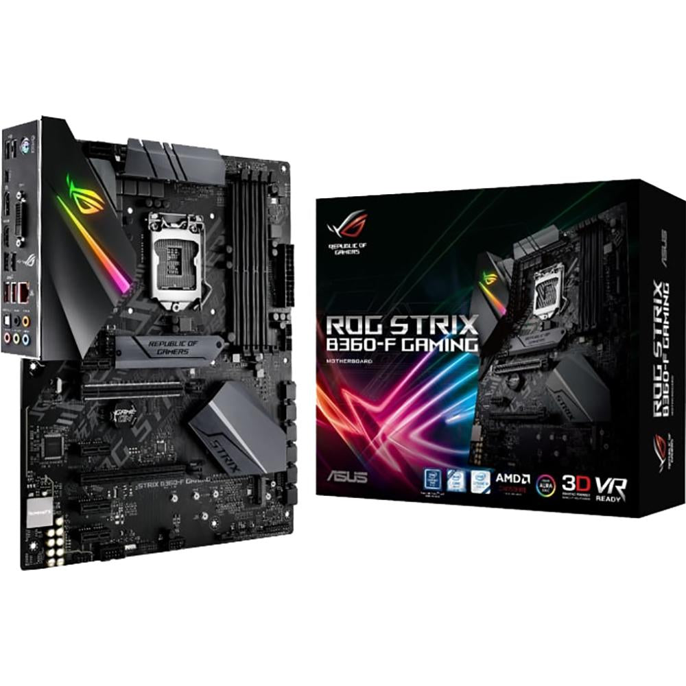 ASUS ROG STRIX B360-F Gaming Motherboard - LGA1151 Socket, ATX Form Factor, DDR4 Support | Perfect for PC Gaming, Streaming & Content Creation