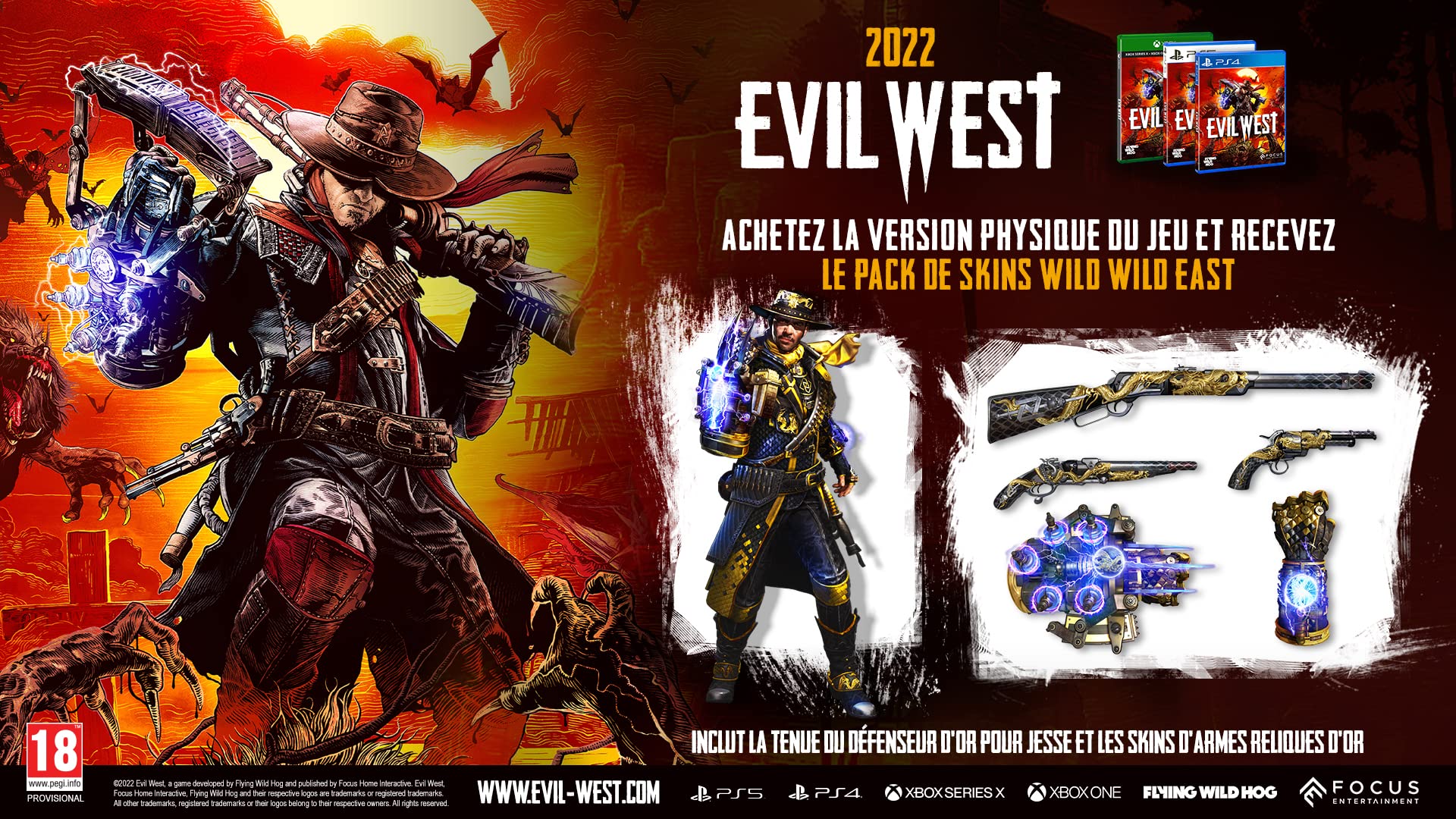 Evil West for PS5 - Action-Adventure Game with Vampire Hunting | Perfect for Horror & Fantasy Fans | Play at Home or with Friends