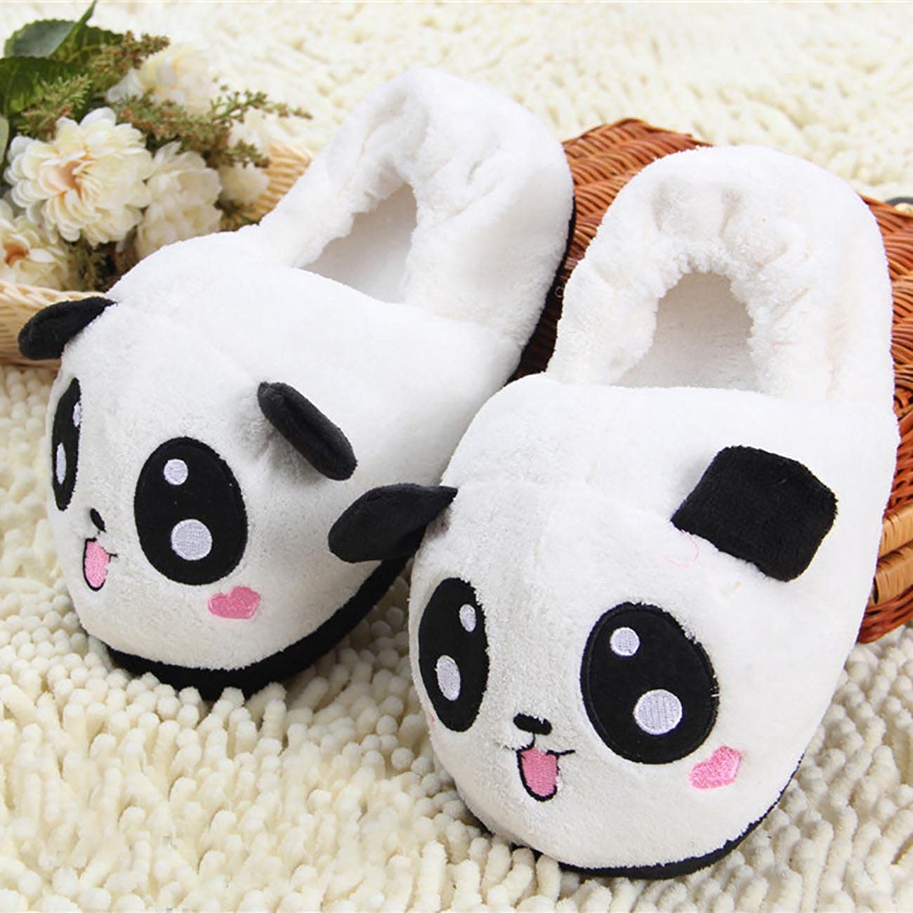 Adorable Animal Plush Slippers for Women - Cozy Duck, Panda, Alpaca & Hamster House Shoes - Perfect for Indoor Comfort & Relaxation at Home