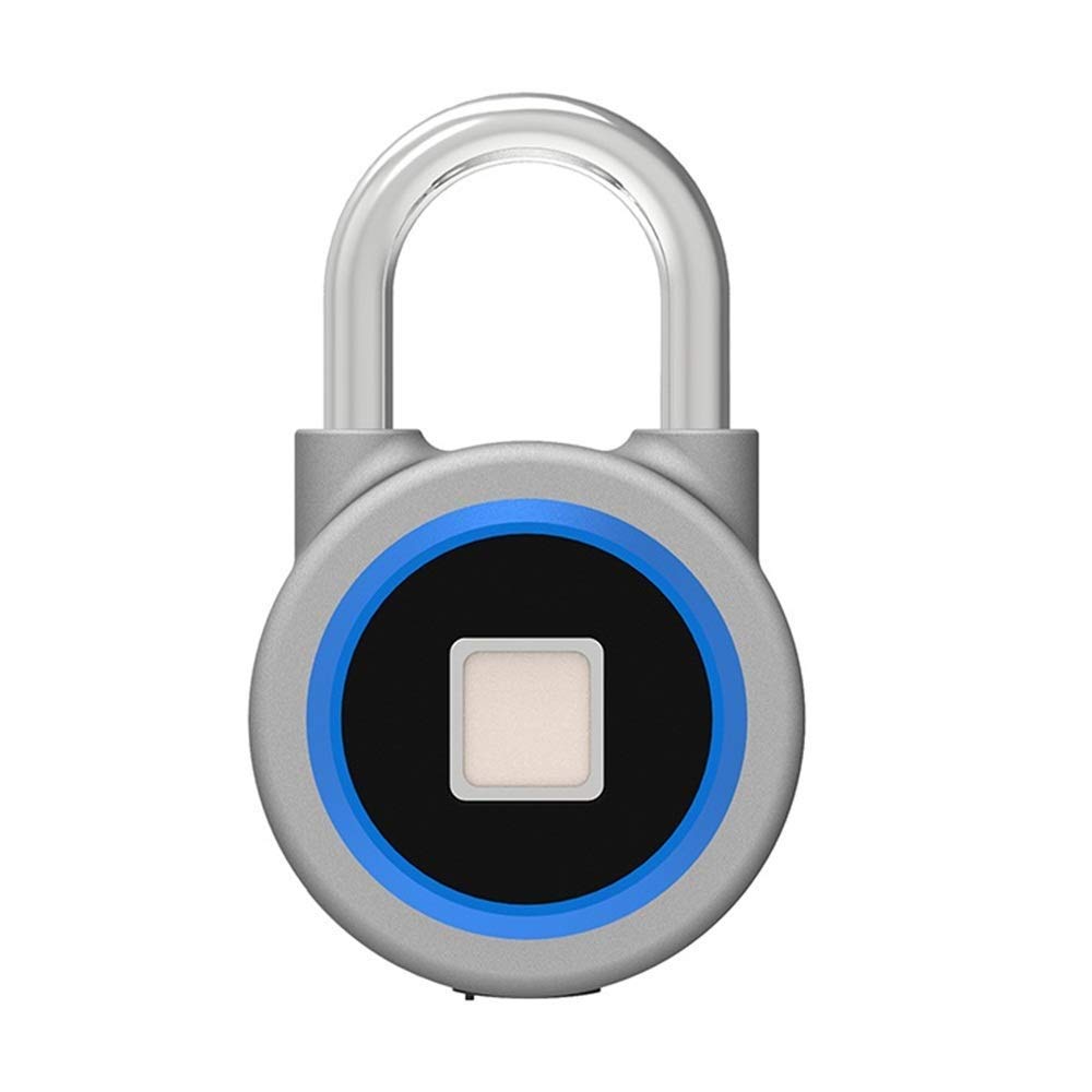 JMUNG Smart Fingerprint Padlock - Keyless Touch Lock, Waterproof & Anti-Theft Metal Lock for Gym Lockers, School Lockers, Backpacks, Suitcases & Travel Luggage (Multicolored) - Ideal for Travel, Gym, School & Outdoor Security
