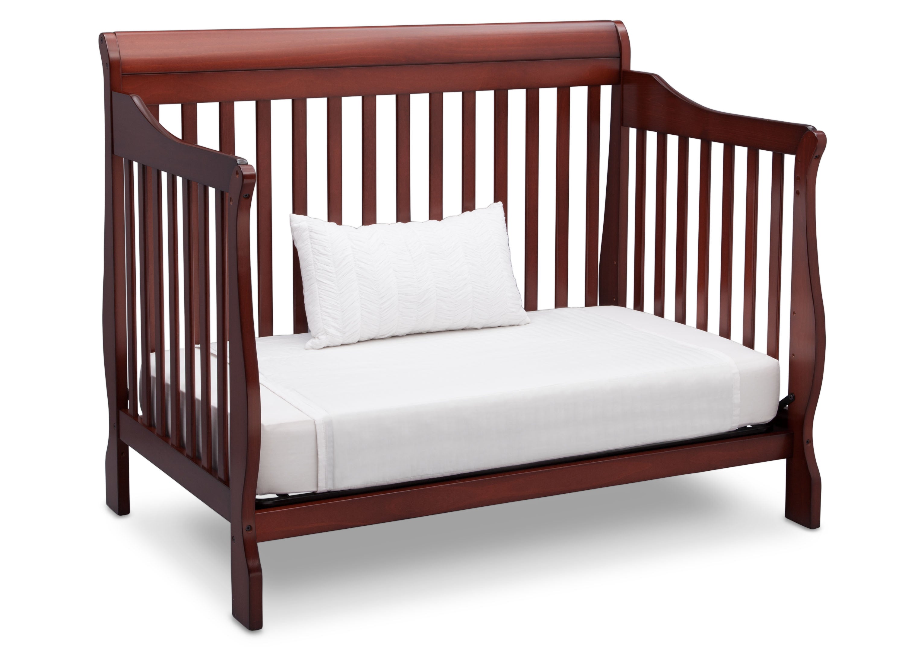 4-in-1 Convertible Baby Crib with Toddler Bed, Daybed & Full-Size Bed Frame - Safe Nursery Furniture for Newborn to Teen - Perfect for Bedrooms, Daycare & Guest Rooms