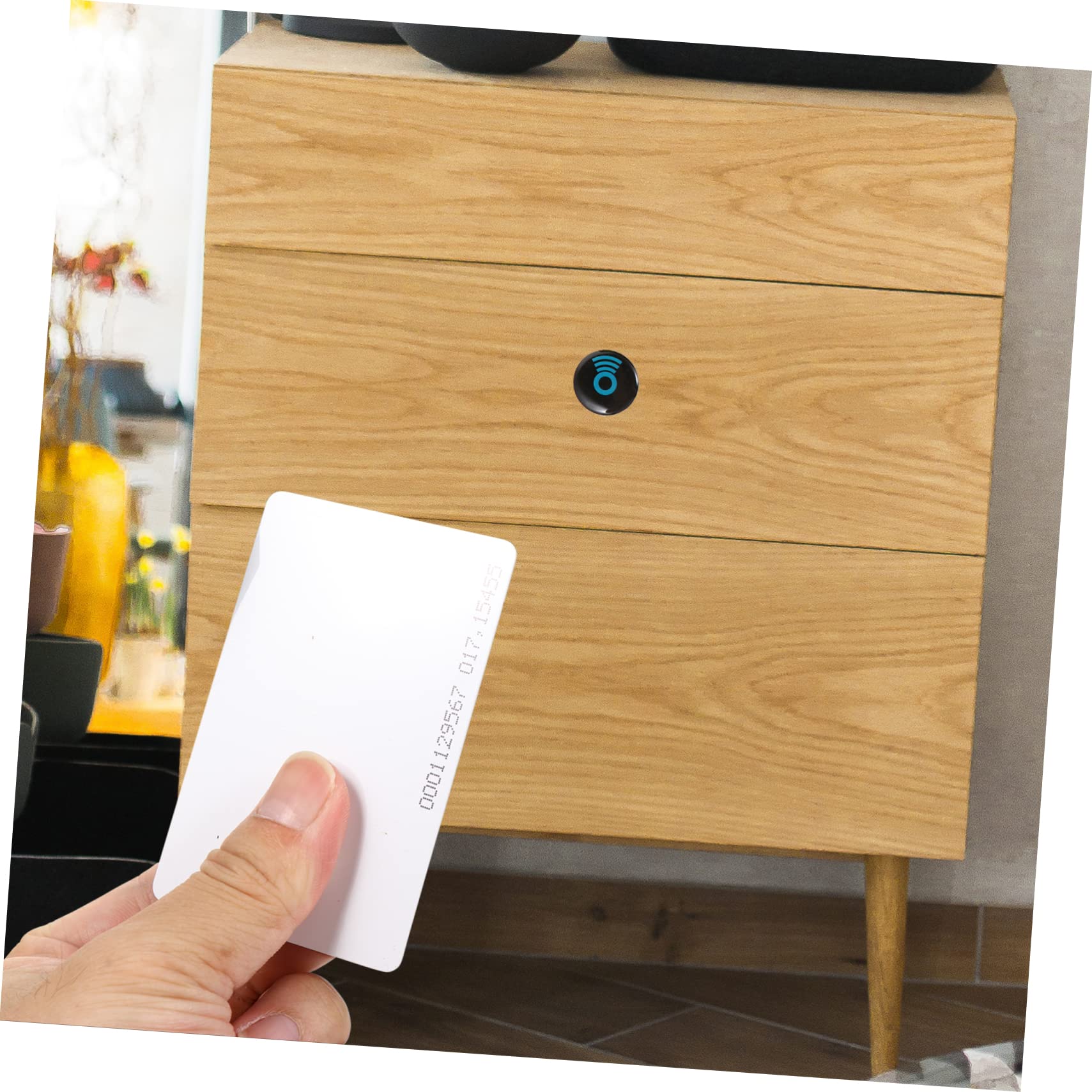 3PCS Invisible Sensor Lock Deadbolt - Electronic Hidden Cabinet Lock for Wooden Doors, Drawers, Cupboards & Furniture - ABS Material Child Safety Lock for Home, Office & Storage Use