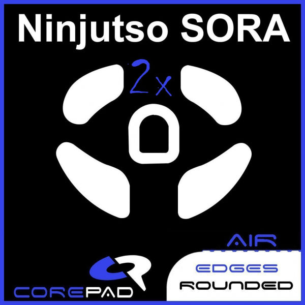 Corepad Skatez AIR Mouse Feet for Ninjutso Sora - Ultra Smooth Gliding Gaming Mouse Skates for Esports & FPS Gaming