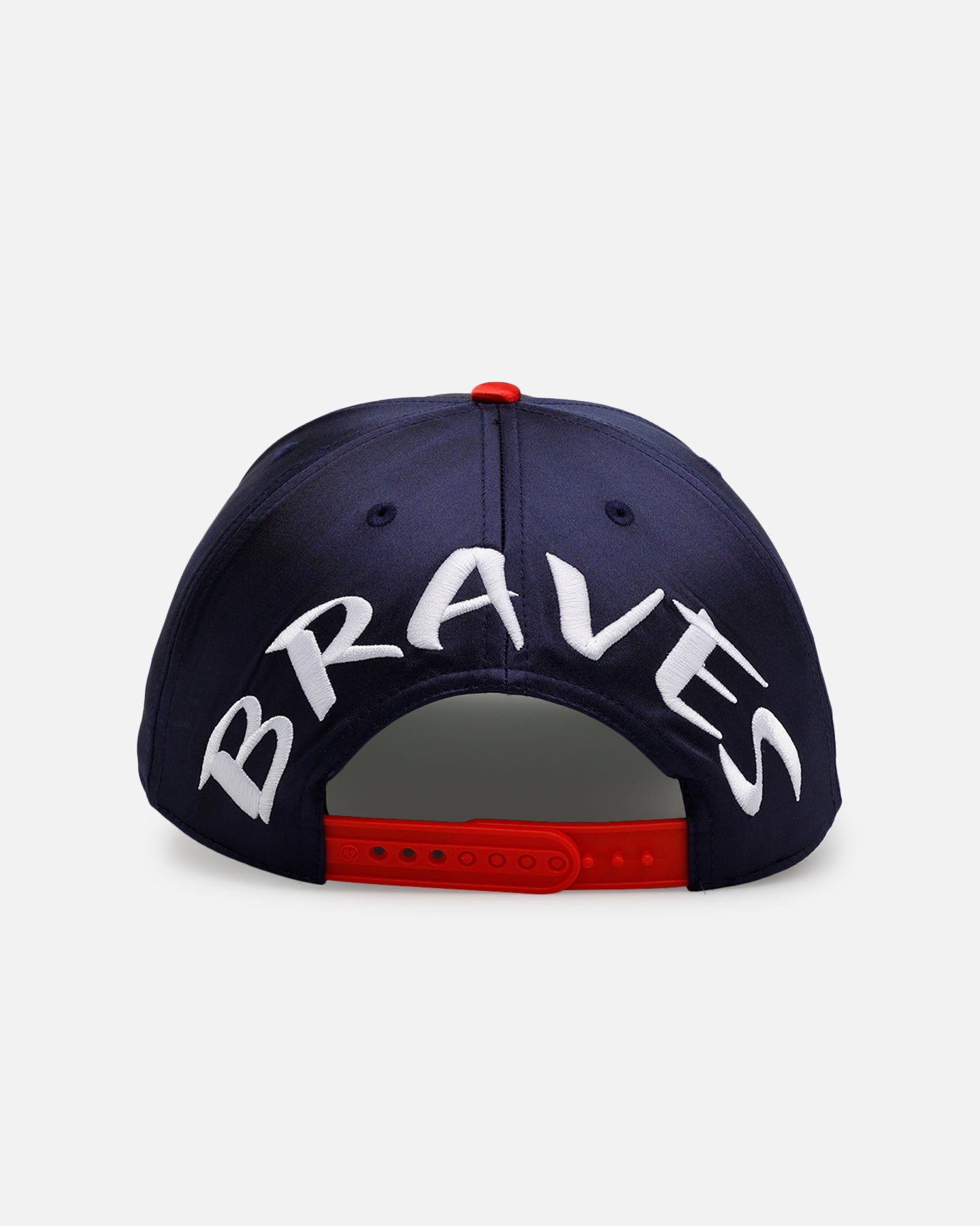 47 Brand Atlanta Braves 'Silky Way' 47 Hitch Snapback Hat - Navy/Red Adjustable Baseball Cap for Men & Women - Perfect for Sports Games, Casual Outfits & Fan Collections