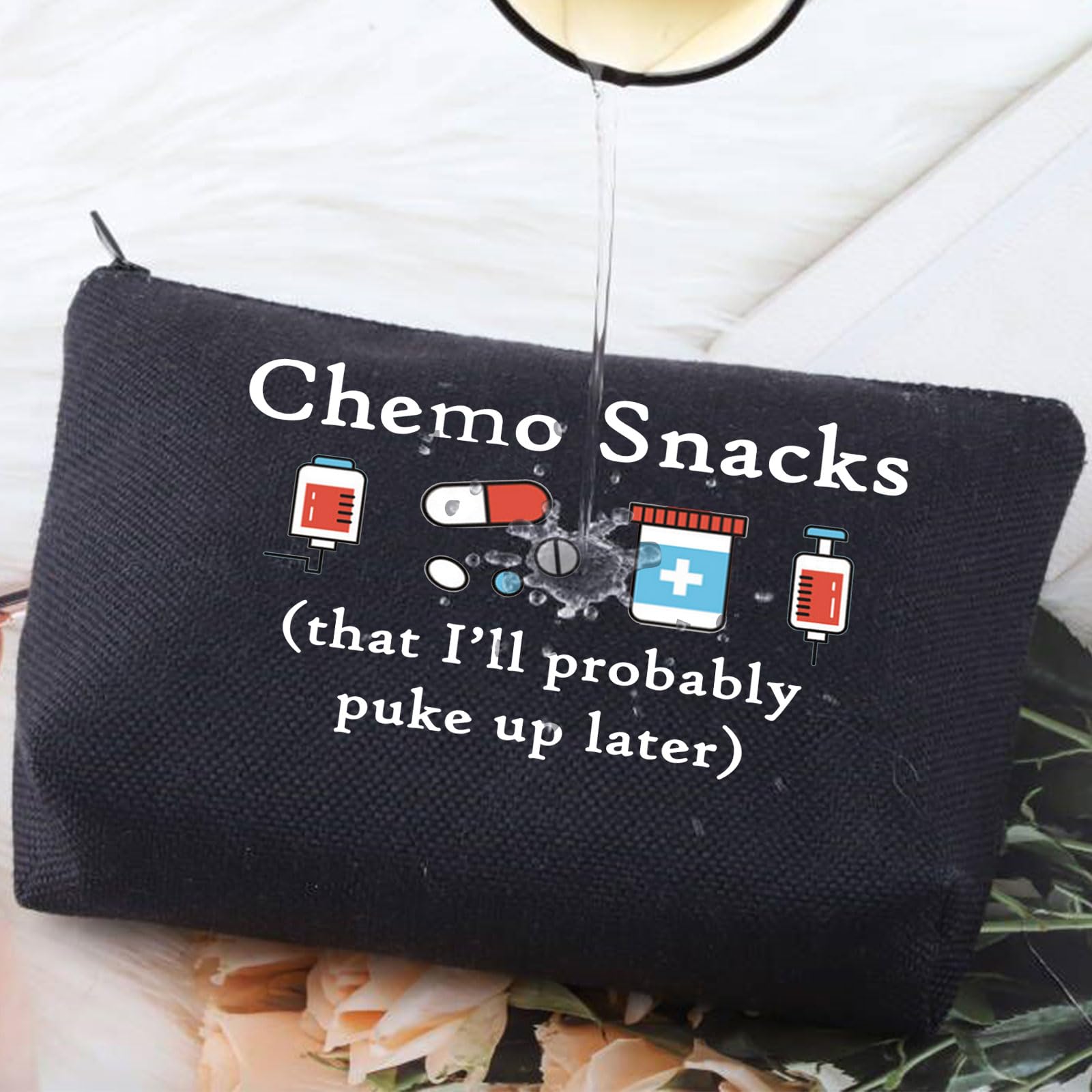 G2TUP Funny Chemo Snacks Gift Box - Thoughtful Chemotherapy Care Package for Cancer Patients & Women Warriors - Perfect for Hospital Visits, Recovery Support & Encouragement Gifts