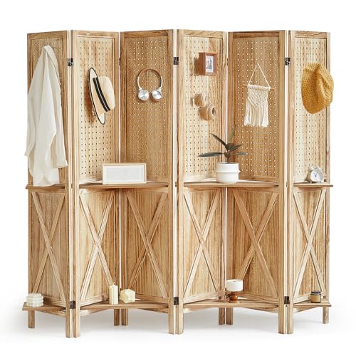 6 Panel With Shelf-natural