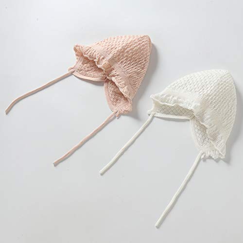 Vivobiniya Toddler Girl Flounce Knit Hat - Soft Baby Bonnet for Newborn to 8 Years - Perfect for Winter, Outdoor Play & Photoshoots