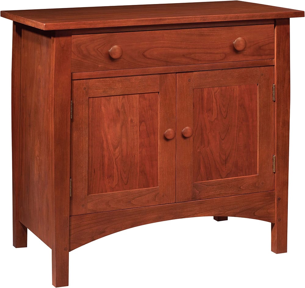 Harvey Ellis Nightstand with Door - Modern Bedside Table with Storage for Bedroom, Living Room & Office - Wooden Night Stand with Drawer & Shelf