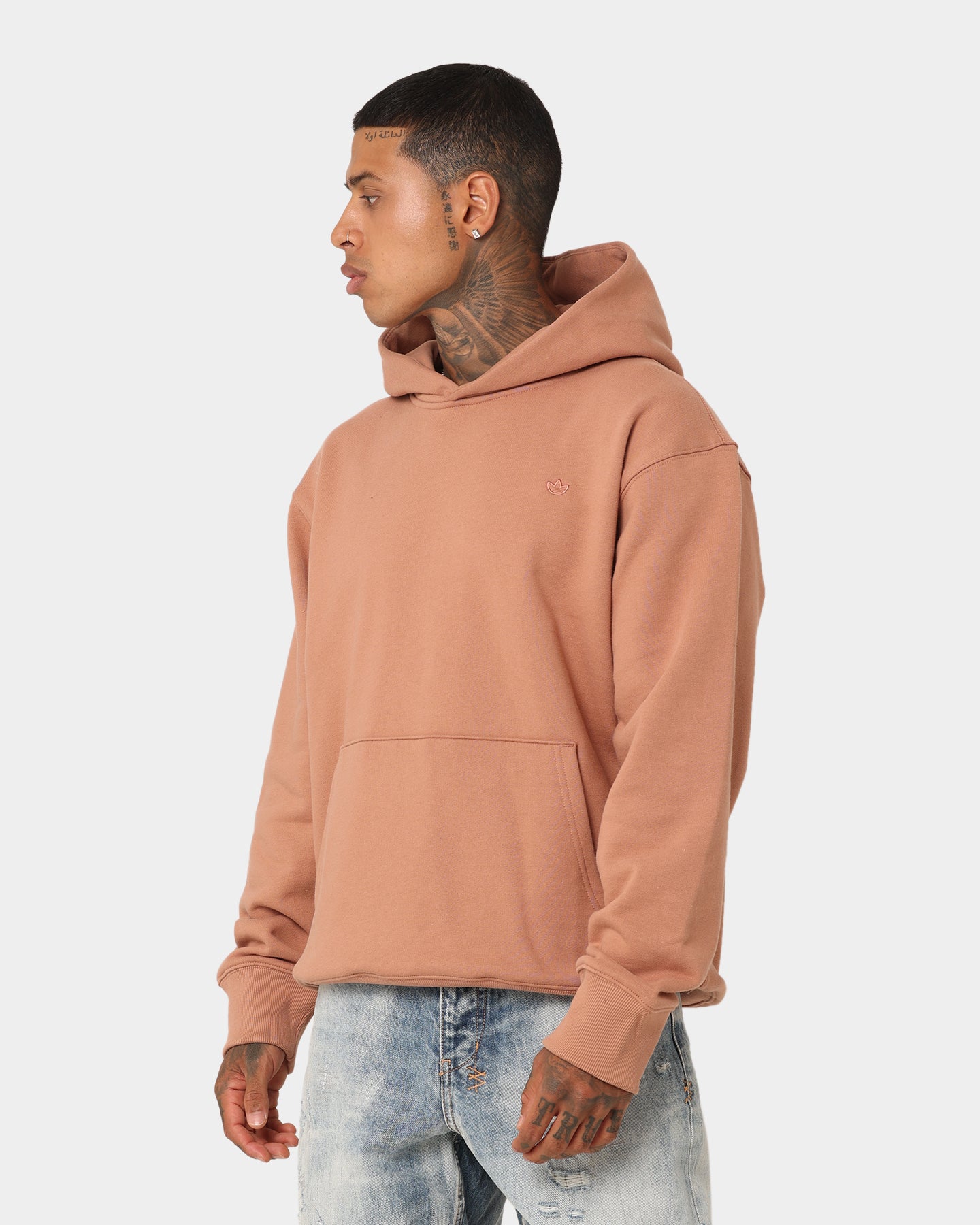 Adidas Contempo French Terry Hoodie for Women - Clay Strata Pullover Sweatshirt | Casual Streetwear, Gym & Lounge Wear
