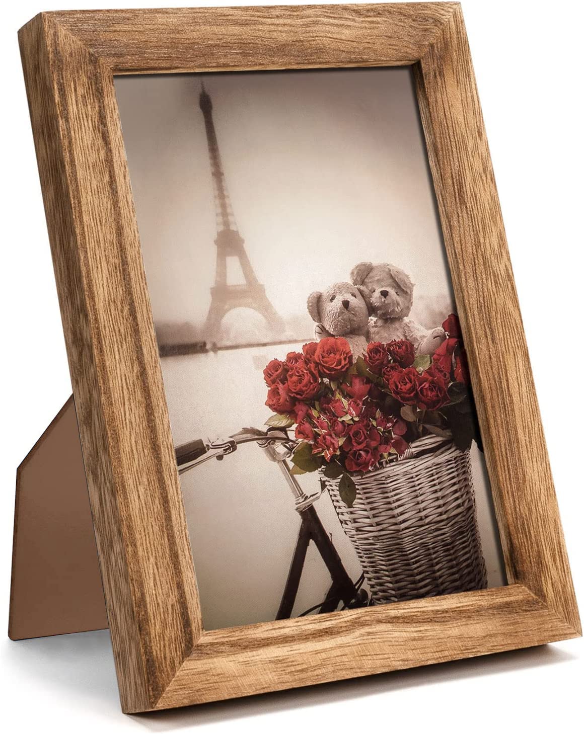 UHUD CRAFTS Solid Wood 4x6 Inch Rectangular Photo Frame - Tabletop & Wall Hanging Picture Frame for Home, Office, Wall & Table Decor | Perfect for Displaying Family Photos, Wedding Pictures & Artwork