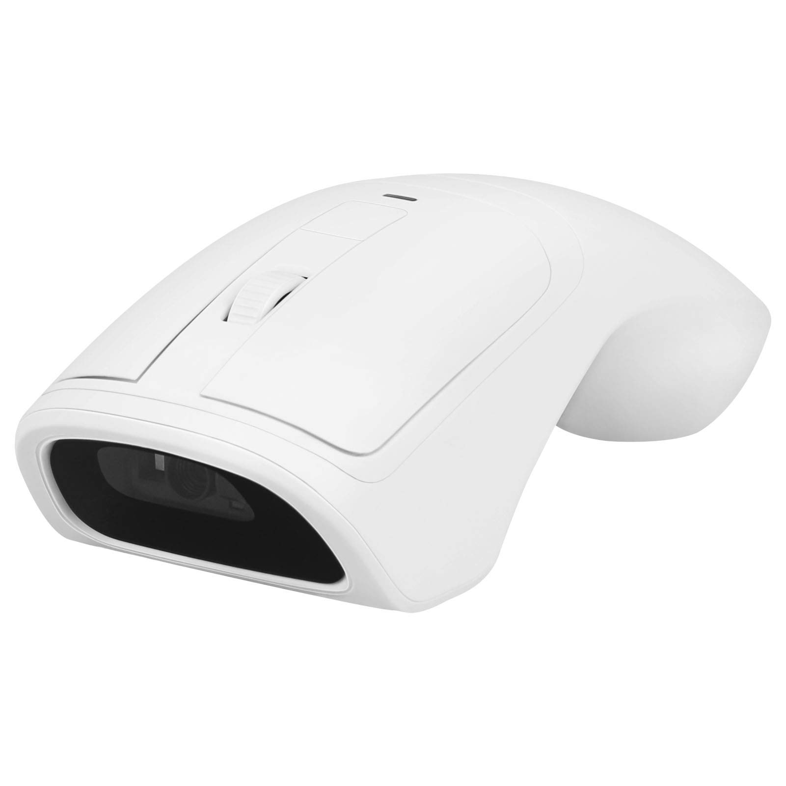 2-in-1 Wireless Mouse & 2D Barcode Scanner - Ergonomic Handheld POS Scanner with Mouse Function for Retail Stores, Supermarkets, Warehouses | Ideal for Inventory Management, Checkout Counters & Office Use (Black)