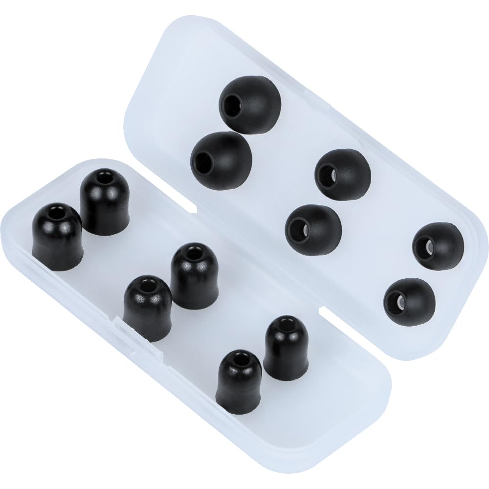 Klein Tools 69475 Replacement Ear Tips for AESEB1S Earbuds - 3 Pairs Memory Foam & Silicone (S/M/L) - For Work & Music