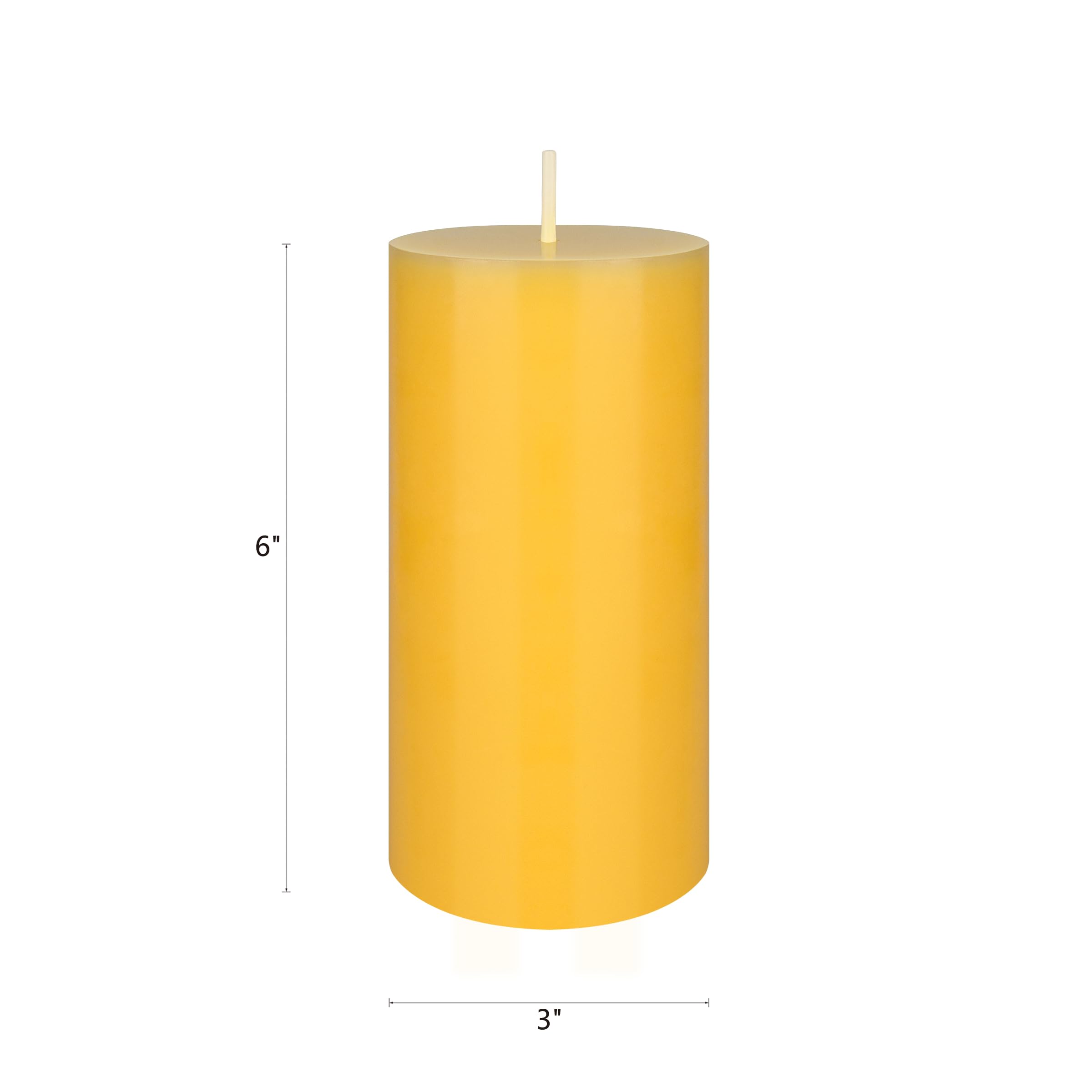 Premium Citronella Scented Pillar Candle - 3x6 Inch Hand-Poured Wax Candle for Indoor & Outdoor Use - Perfect for Camping, Parties, BBQs, Picnics, and Patio Decor - Natural Mosquito Repellent Candle