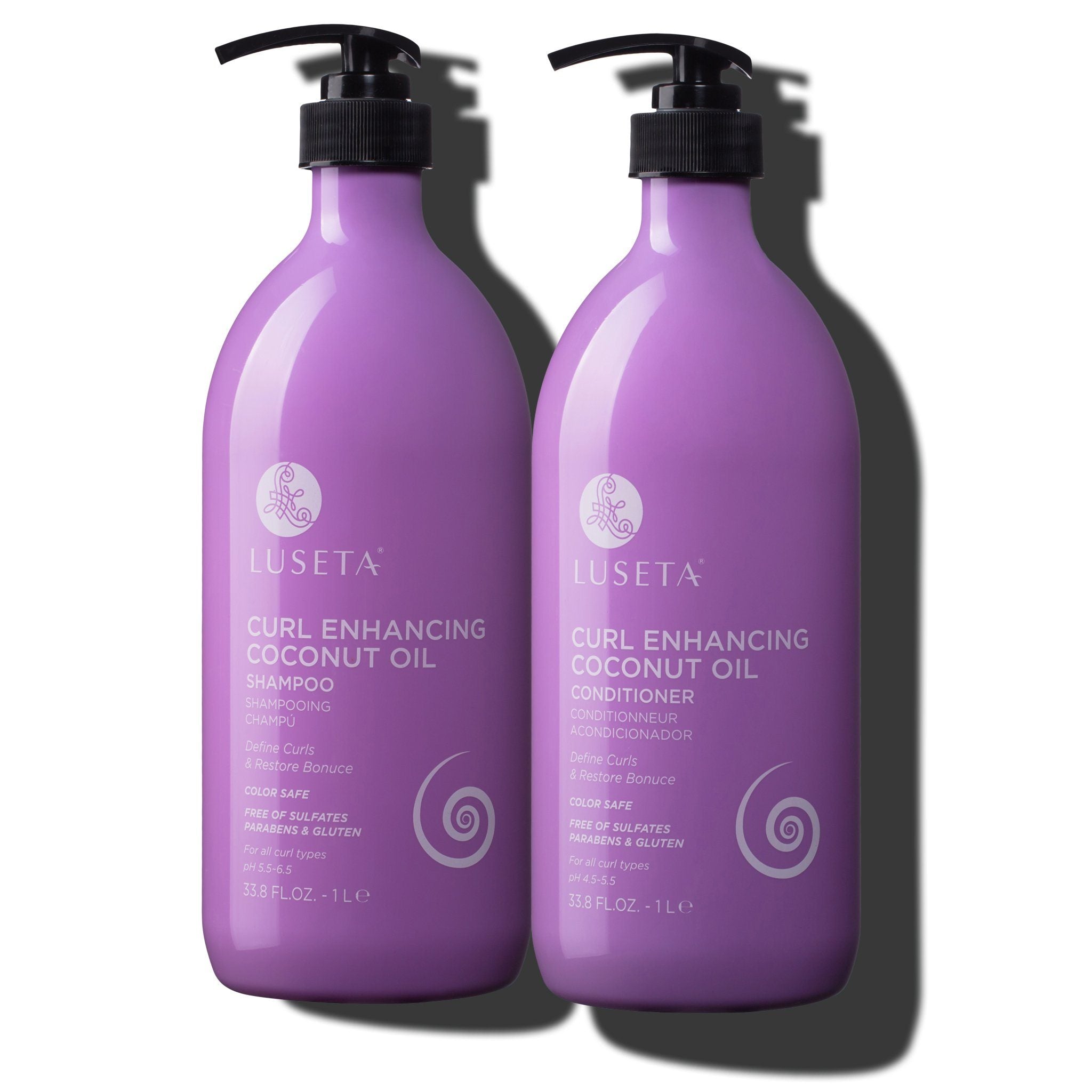 Curl Enhancing Coconut Bundle for Natural Hair - Hydrating Coconut Oil & Leave-In Conditioner for Curly, Wavy & Coily Hair - Perfect for Daily Moisture & Frizz Control