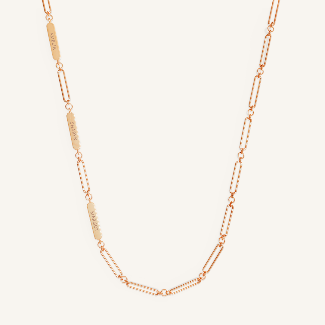 3-Panel Etch Chain Necklace for Women - Elegant Layered Pendant Necklace for Daily Wear & Special Occasions