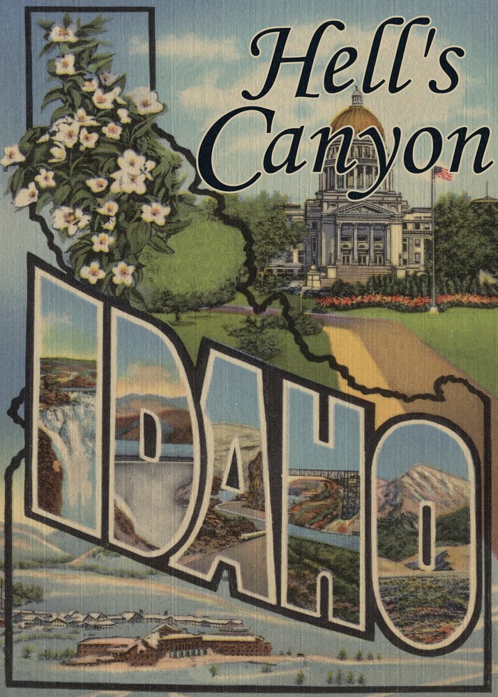 Hell's Canyon Idaho Scenic Travel Poster - 24x36 Giclee Art Print for Wall Decor | Perfect for Home, Office & Cabin Decor