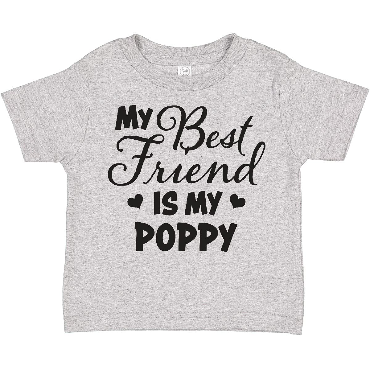 My Best Friend is My Poppy with Hearts Toddler T-Shirt - Perfect for Family Outings and Playdates
