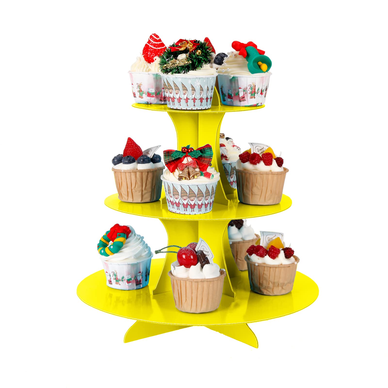 2-Pack 3-Tier Cupcake Stand Holder - 12