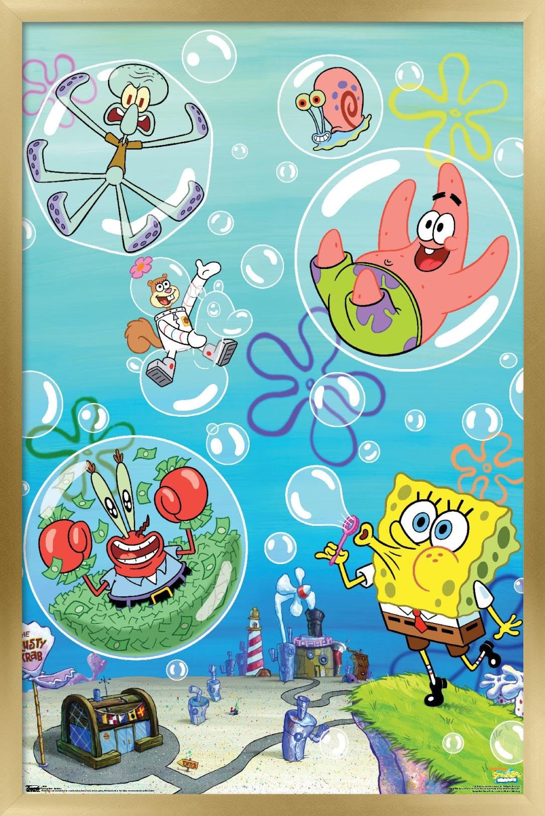 Trends International Nickelodeon SpongeBob SquarePants Bubbles Wall Poster - 22.375