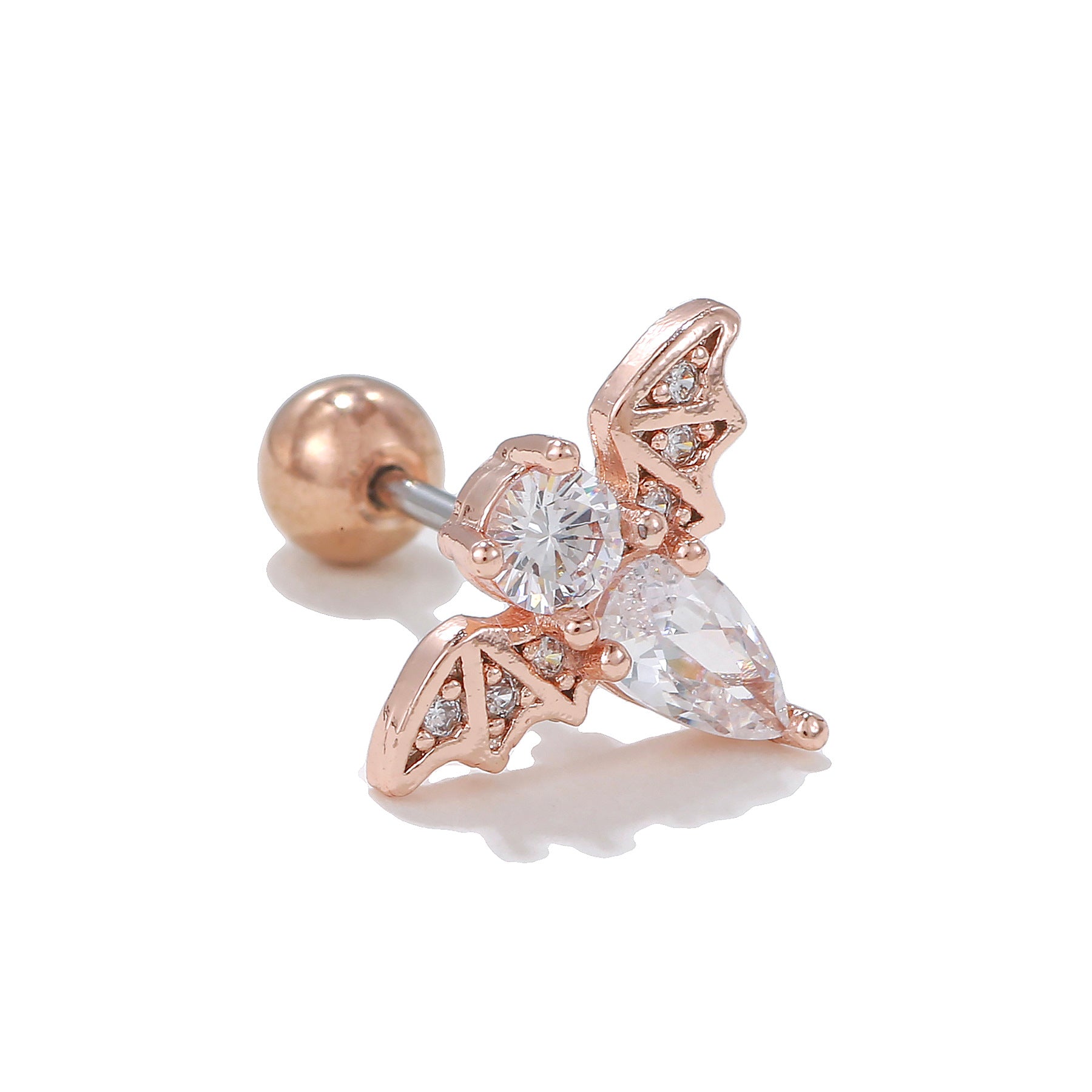20G Cartilage Earring Stud Bat Piercings Cloud Rain Helix Studs - Hypoallergenic Stainless Steel Ear Jewelry for Tragus, Helix, Conch Piercings | Perfect for Everyday Wear, Parties & Alternative Fashion