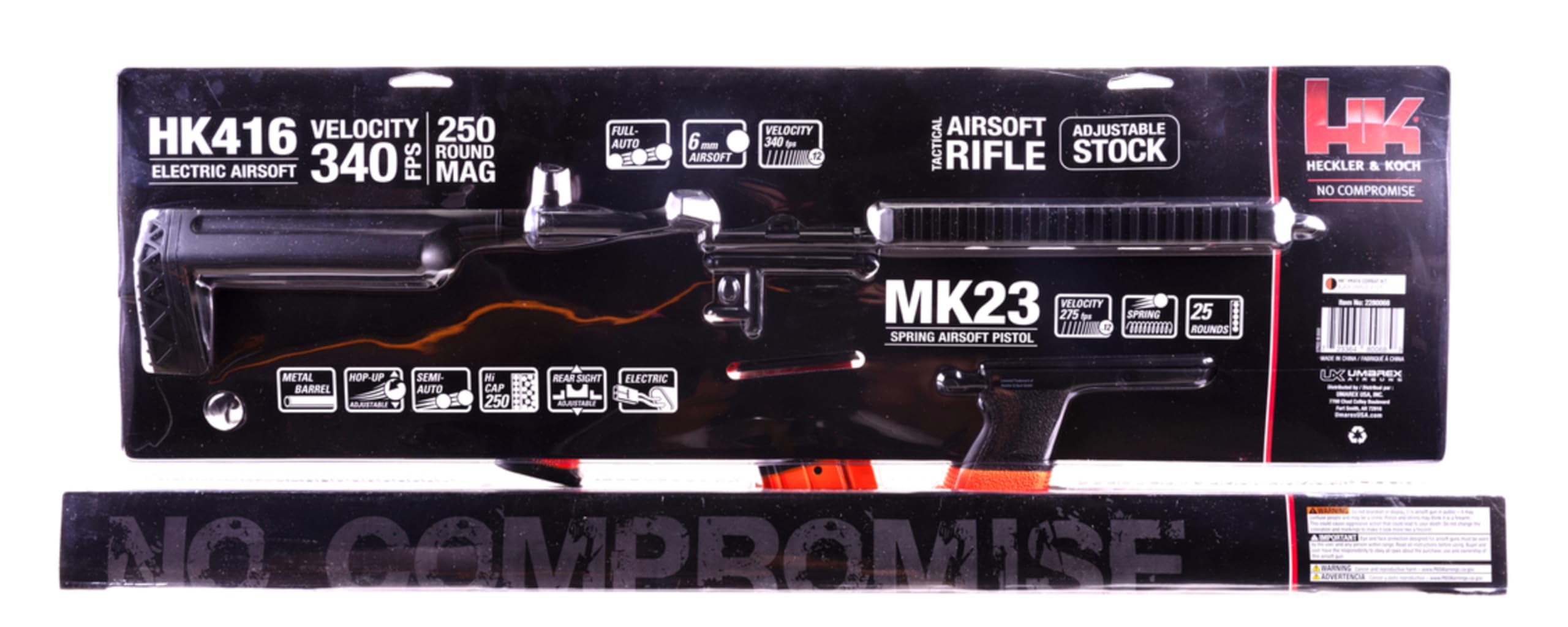 Umarex HK Heckler & Koch HK416 AEG Airsoft Rifle - 6mm BB Gun for Tactical Training & Outdoor Shooting | Perfect for Airsoft Battles, Military Simulation & Target Practice