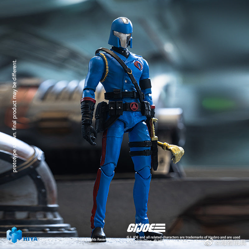 1/18 HIYA 4-Inch Action Figure - Exquisite Mini Series G.I.JOE Cobra Commander Collectible Toy for Display & Play | Military Action Figure for Collectors & Fans