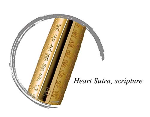 Premium Gold Eastern Style Luxury Heart Sutra Rollerball Pen - Professional Executive Metal Pen with Germany Schmidt Refill - Perfect Gift for Men & Women (Free Engraving & Gift Box Included) - Ideal for Office, Business Meetings, and Thoughtful Gifts