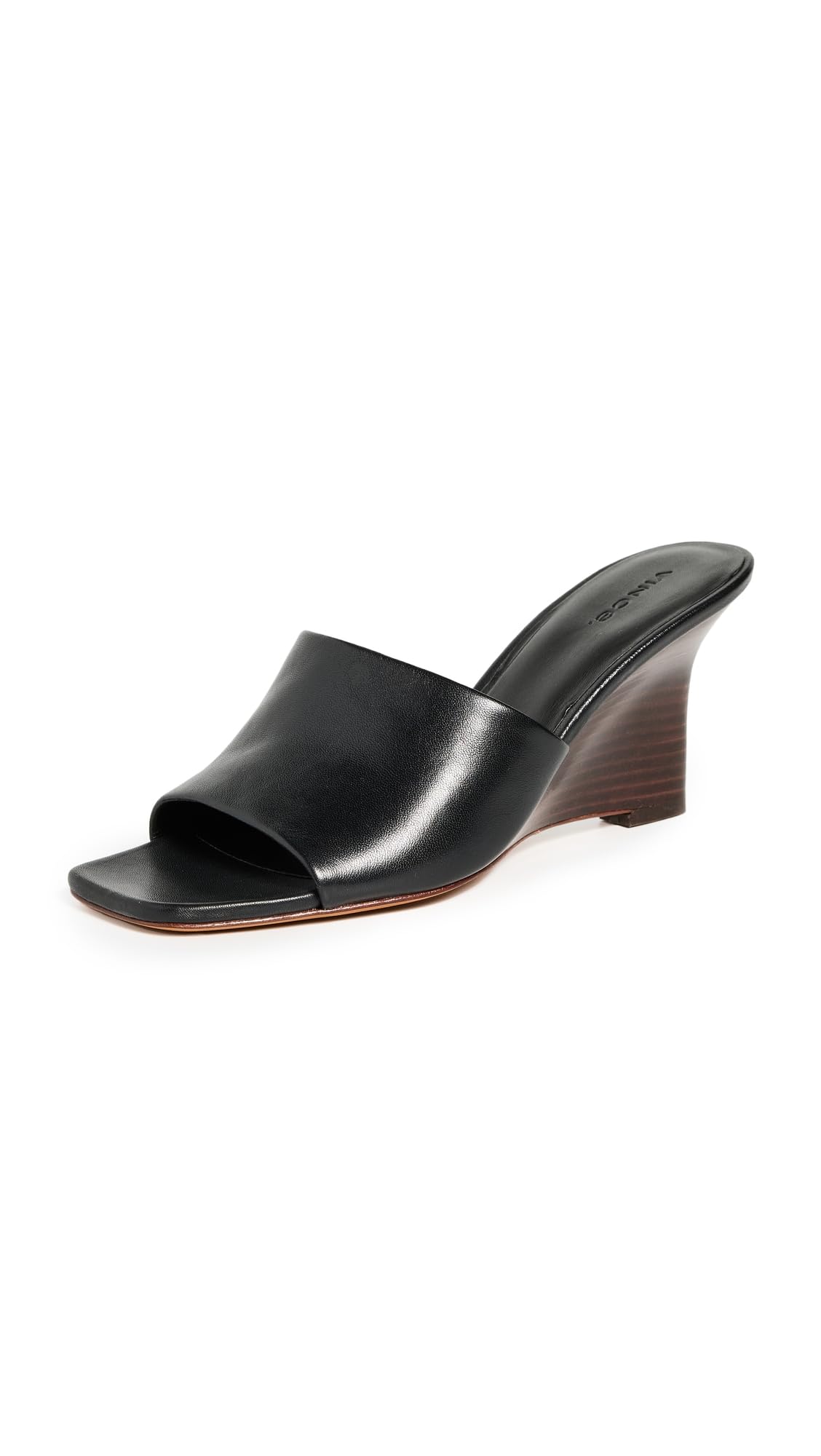 Vince Women's Pia Comfortable Leather Slide Sandals - Perfect for Beach, Vacation & Summer Outfits