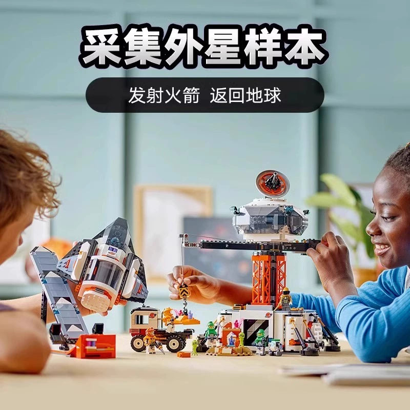 1422 Pcs Space Base & Rocket Launchpad Building Blocks - STEM Educational Toy for Kids, Creative Space Exploration Playset - Perfect for Birthday Gifts & Classroom Activities