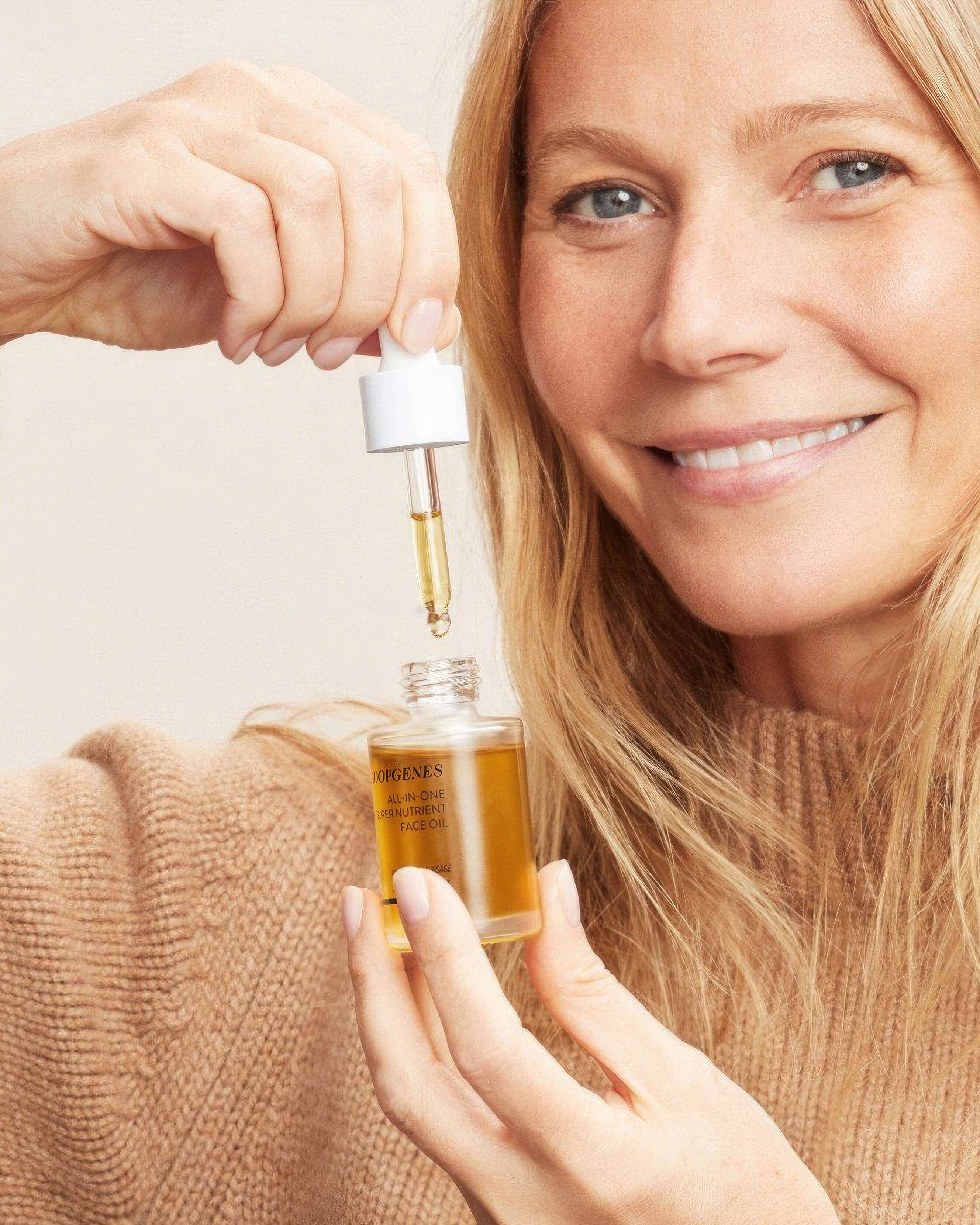 GOOPGENES All-in-One Super Nutrient Face Oil - Hydrating & Anti-Aging Facial Treatment for Dry Skin - Perfect for Night Routine & Daily Skincare Regimen