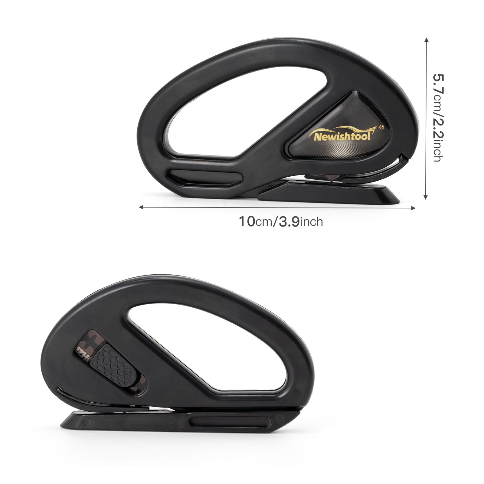 2 Pack NEWISHTOOL Gift Wrap Cutter - Safe Sliding Paper Cutter with Concealed Blade for Christmas & Holiday Wrapping - Easy Cut Present Wrapping Tool (Perfect for Gift Wrapping, DIY Crafts, and Office Use)