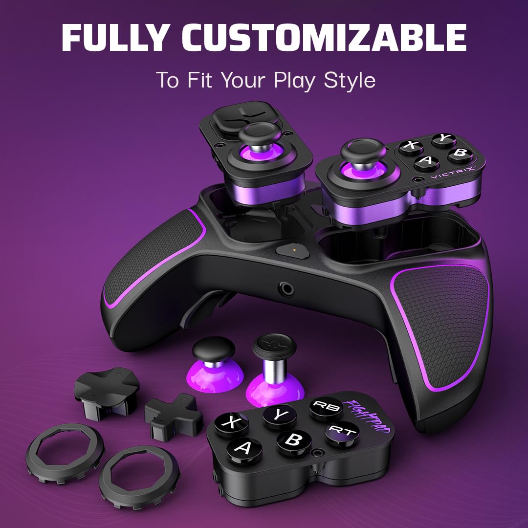 Victrix Pro BFG Wireless Gaming Controller for Xbox Series X|S, Xbox One & Windows 10/11 - Modular Gamepad with Dolby Atmos Audio, Remappable Buttons, Custom Triggers & Paddles - Perfect for Competitive Gaming & PC Gaming Sessions (Black)