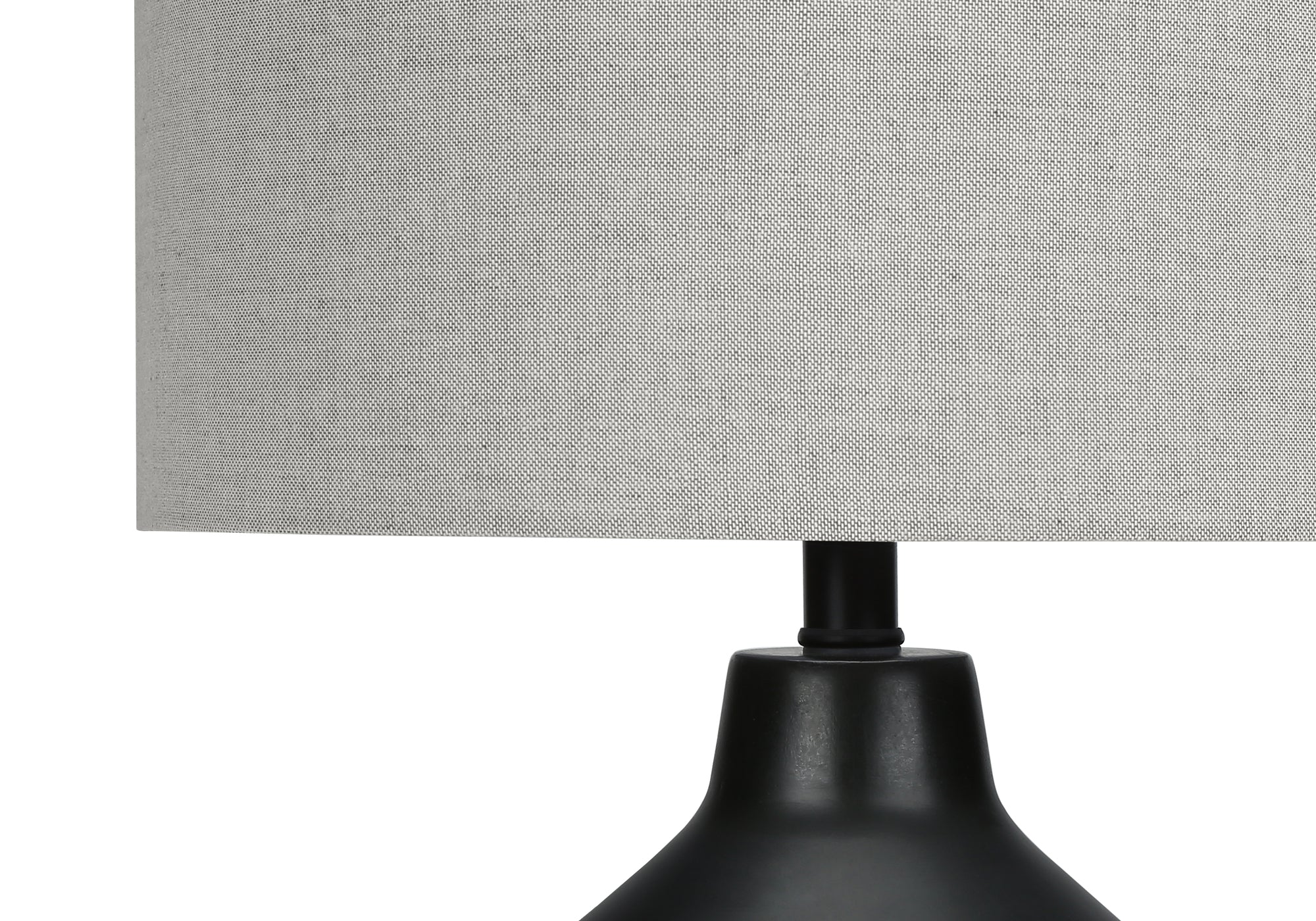 ContempoGlow Modern Black Concrete Table Lamp - Stylish LED Desk Light for Bedroom, Living Room & Office Decor - Dimmable Nightstand Lighting for Home & Workspace