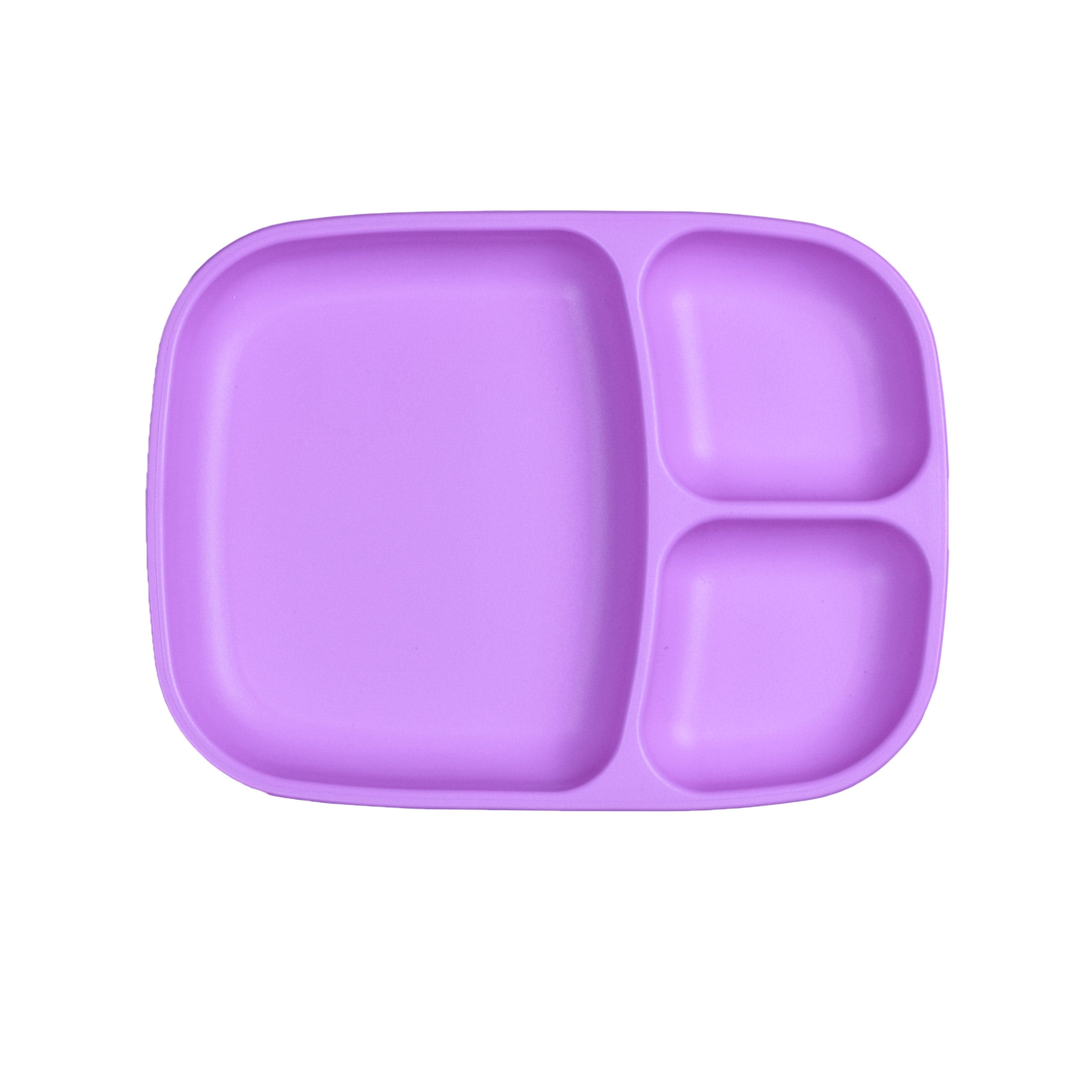 Re Play Large Divided Plate - BPA-Free, Durable Kids Dinnerware for Toddlers & Babies - Perfect for Mealtime, Snacks, and Learning Portion Control (Purple)