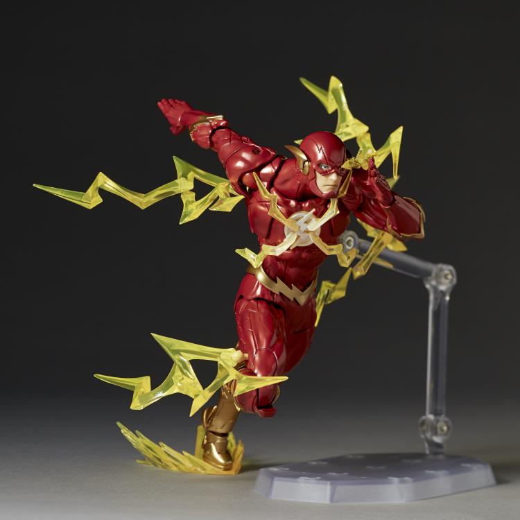 Amazing Yamaguchi Revoltech The Flash Action Figure NR010 - Highly Articulated Collectible for DC Fans & Display Scenes