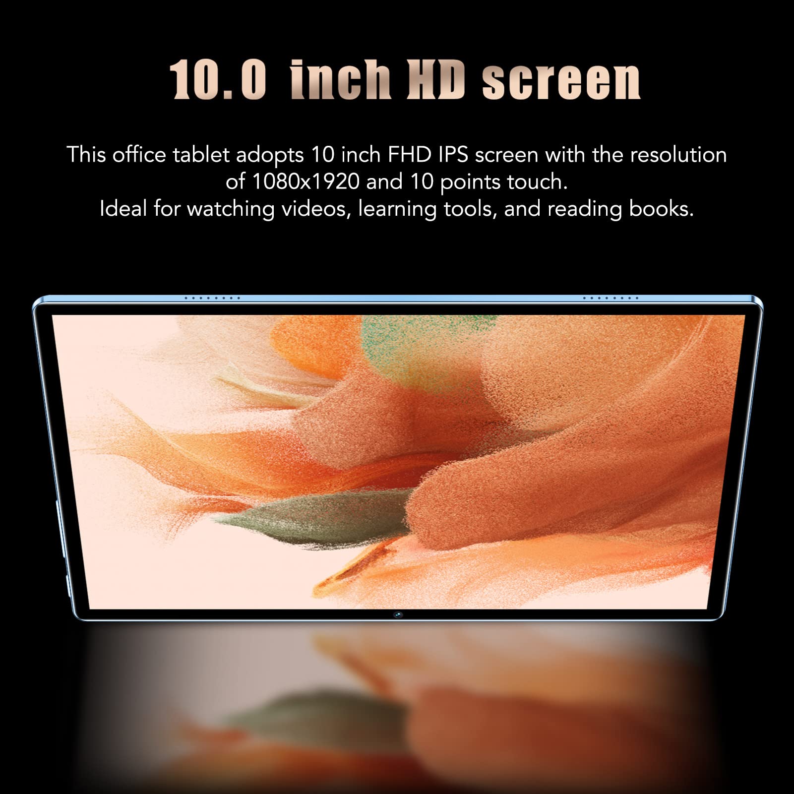 WINH 10 Inch Tablet PC - 8800mAh Battery, FHD IPS Screen, Powerful Gaming Tablet (Blue) - Perfect for Mobile Gaming, Streaming & Work