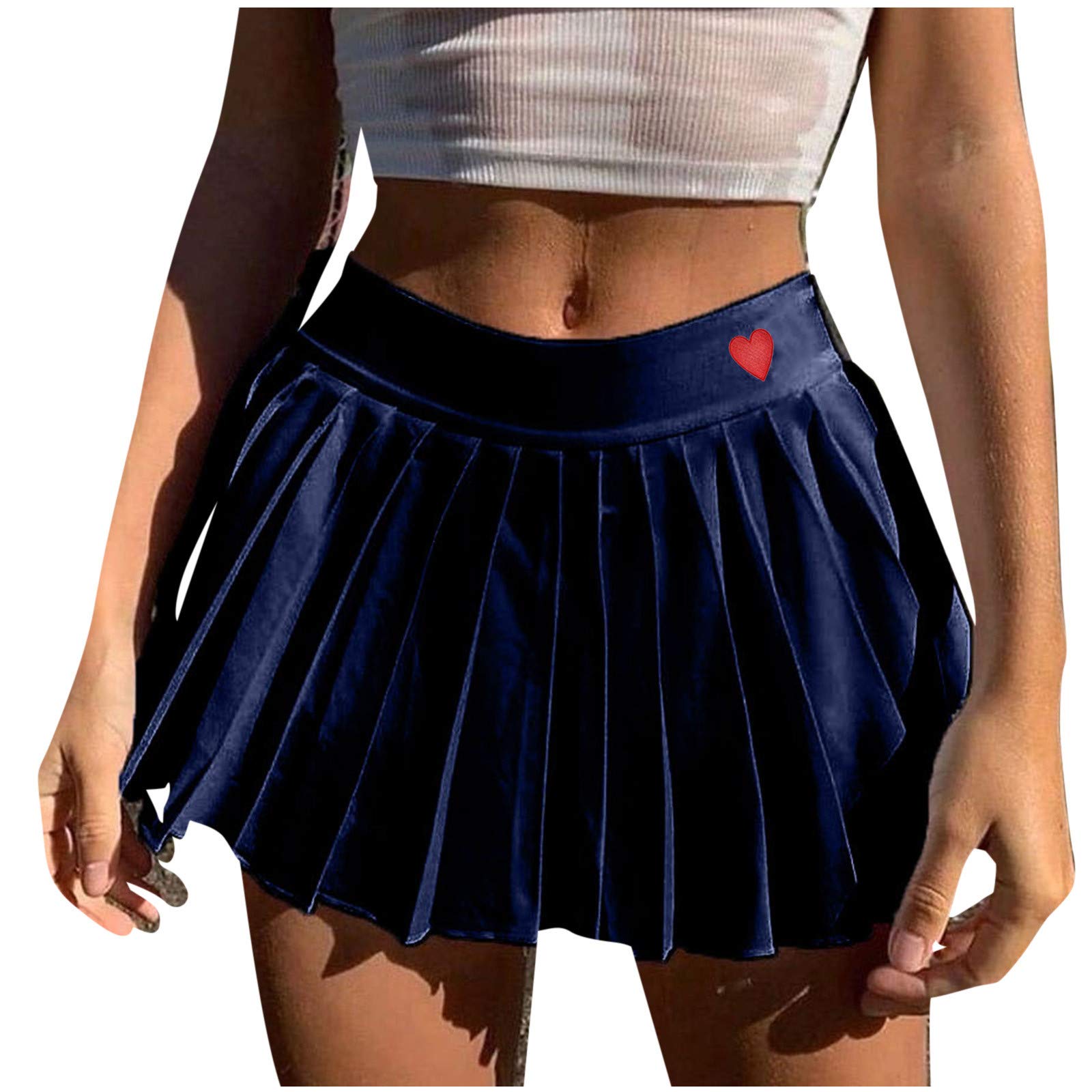 Sexy Women's Pleated Mini Skirt with Zipper Detail - Cute & Flirty Short Skirt for Casual Outings, Dates & Nightlife