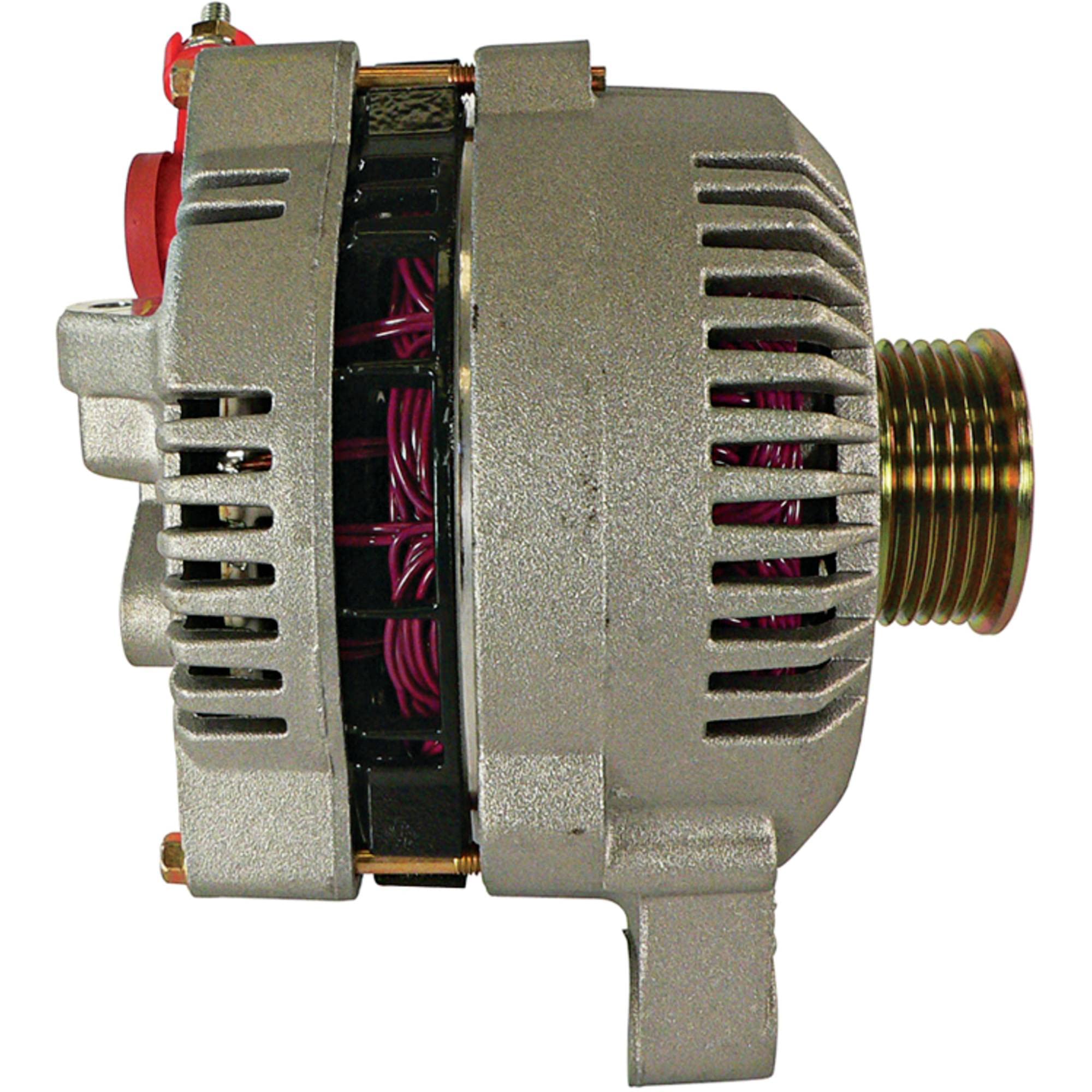 High Output 250 Amp 12V Alternator for 1995-1999 Ford Crown Victoria 4.6L - CW Rotation, IF Fan, IR Regulator & Solid Pulley - Direct Replacement for AFD0039-250 - Perfect for Performance Upgrades & Heavy-Duty Electrical Systems