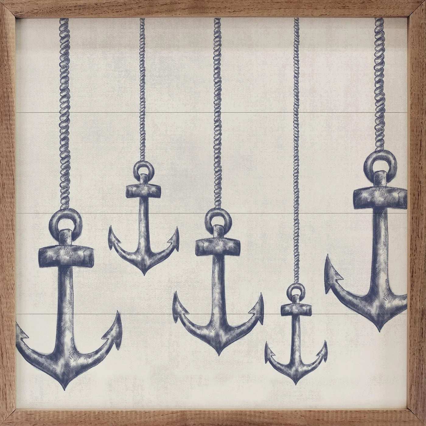Anchored Port By Emily Wood - Premium Framed Wall Art Print for Living Room, Bedroom & Office Decor | Nautical Theme Home Decor
