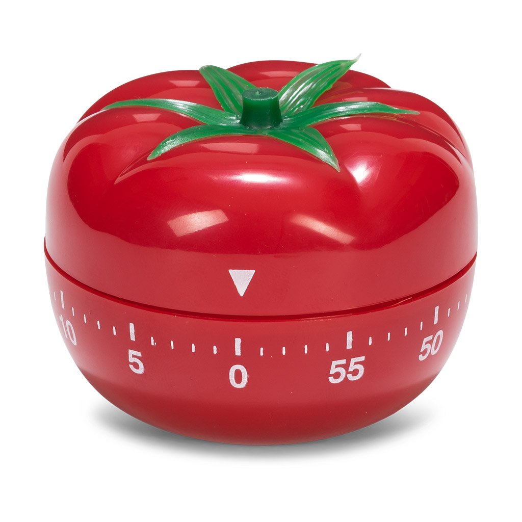 Patisse Kitchen Timer - Red Tomato Shape, Green Color, Magnetic Countdown Timer for Cooking, Baking, and Meal Prep - Perfect for Home, Restaurant, and Classroom Use