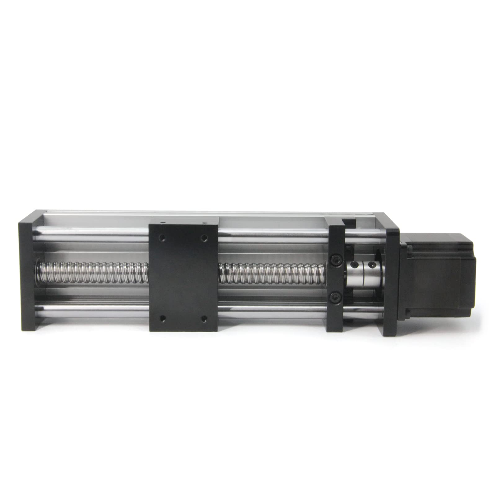 150mm Stroke Linear Rail Guide with Double Optical Axis & Ballscrew SFU1605 - Nema 23 Stepper Motor for CNC Router Machines | Precision CNC Cutting, Engraving & 3D Carving Applications