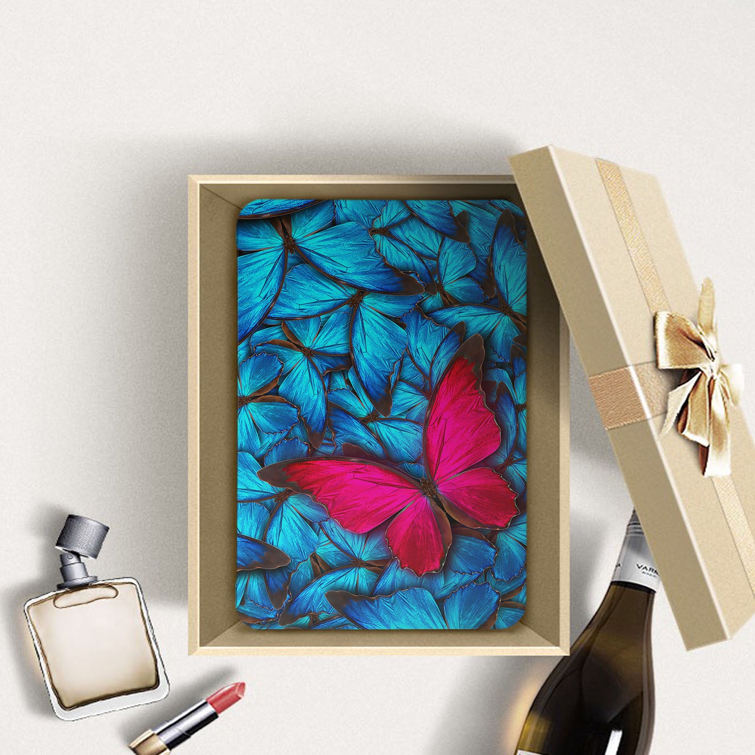 Samsung Tablet Case with Butterfly Design - Slim Protective Cover for Samsung Galaxy Tab A/S6/S7/S8 - Perfect for Work, School & Travel