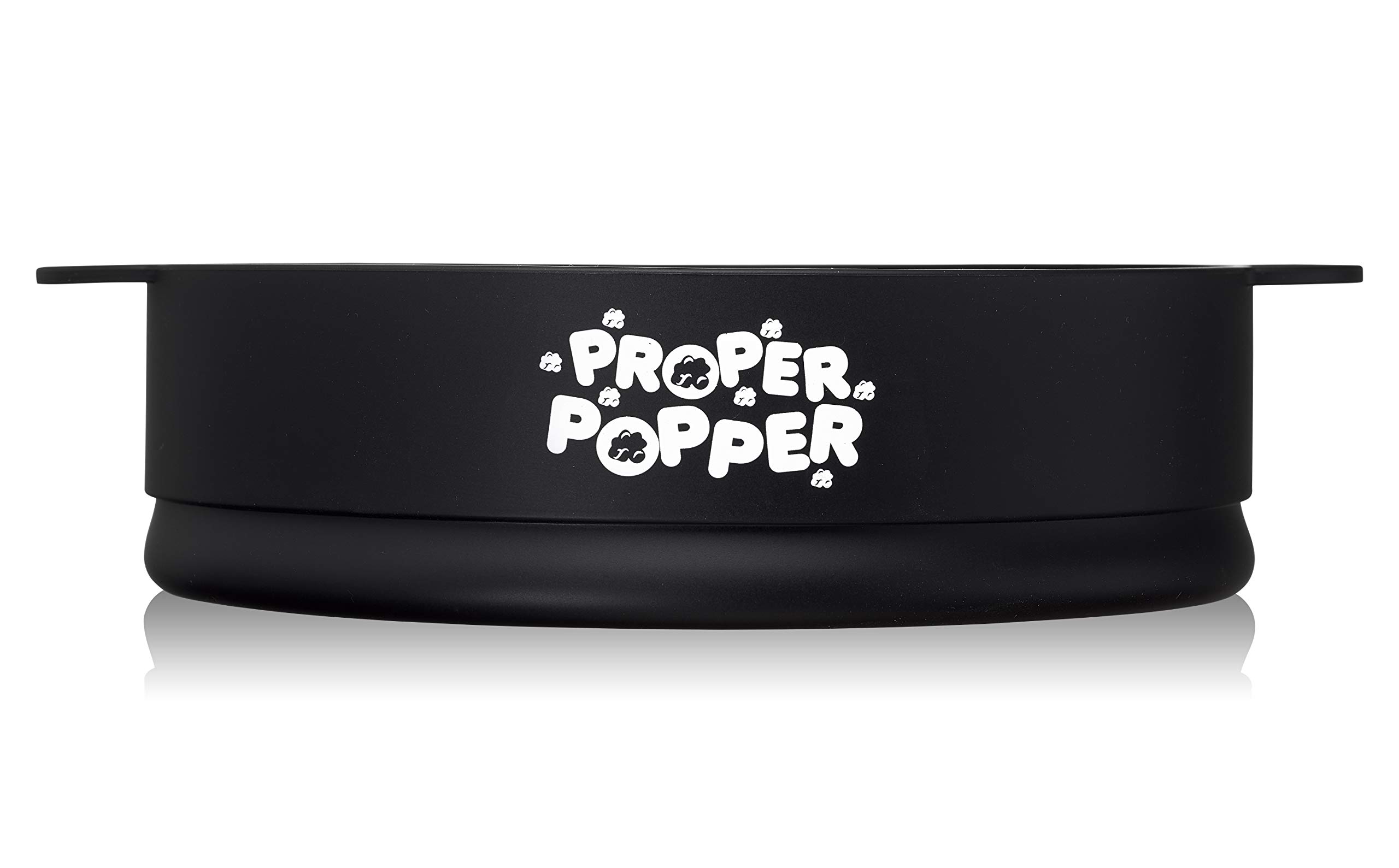 Original Silicone Microwave Popcorn Popper - BPA Free, Collapsible & Dishwasher Safe Popcorn Maker Bowl (Black) - Perfect for Movie Nights, Snack Time & Family Gatherings