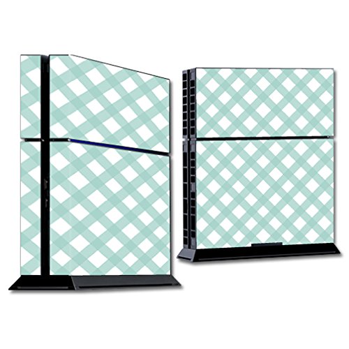 MightySkins Protective Skin Wrap Sticker for Sony PlayStation 4 (PS4) Console - Aqua Picnic Design | Durable Vinyl Decal for Gaming Setup & Home Decor
