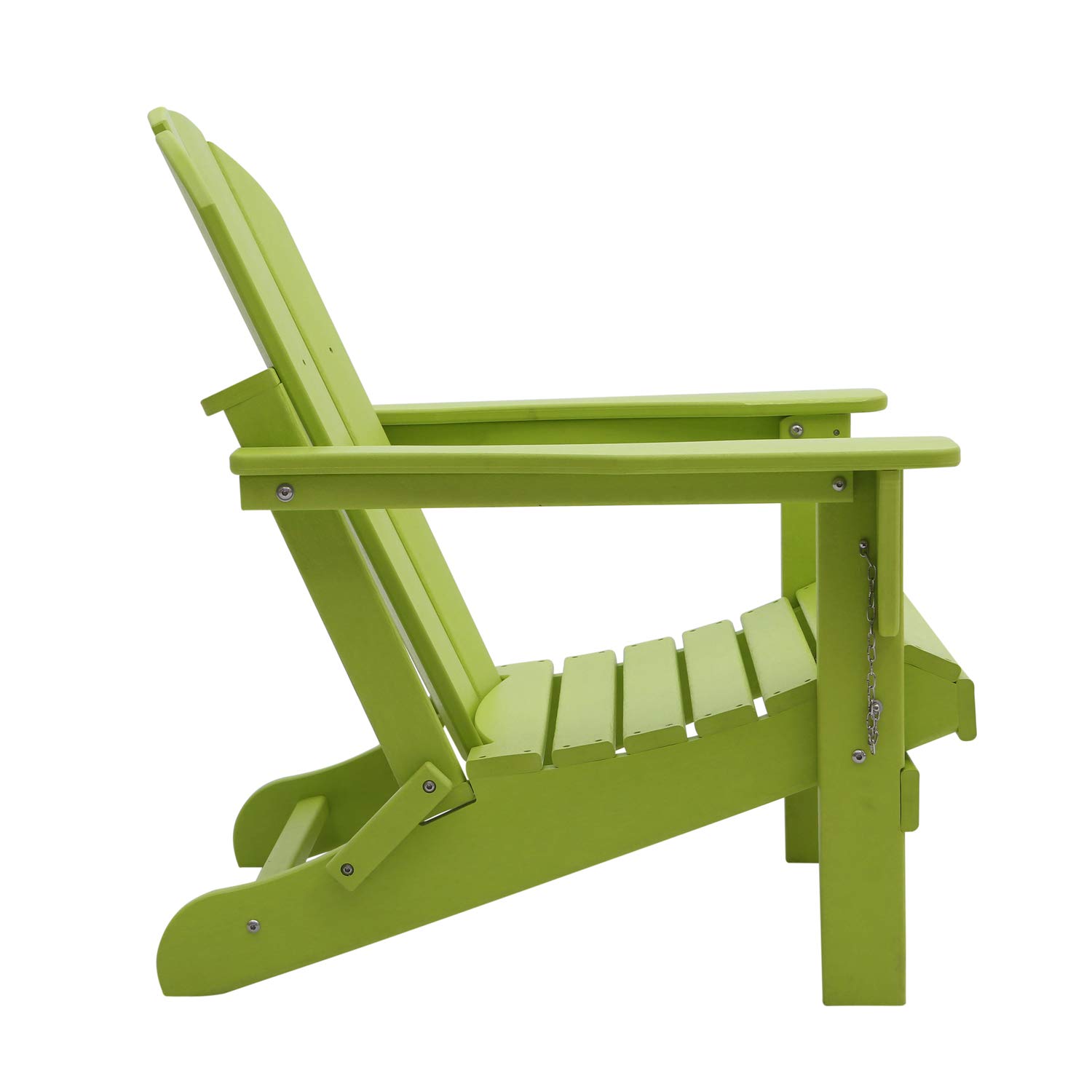 **WO Home Furniture Adirondack Chair - Outdoor Folding Lounger for Fire Pit, Beach, Balcony, Backyard, Lawn, Patio, Pool, Deck & Garden - Comfortable & Durable (Lime Green) - Perfect for Relaxing, Sunbathing & Outdoor Gatherings**